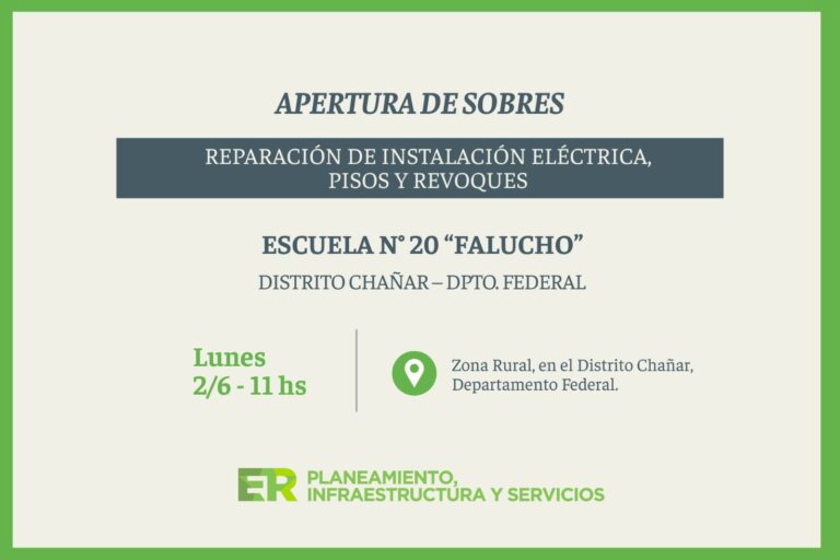 Obra e Infraestructura - Distrito CHAÑAR
