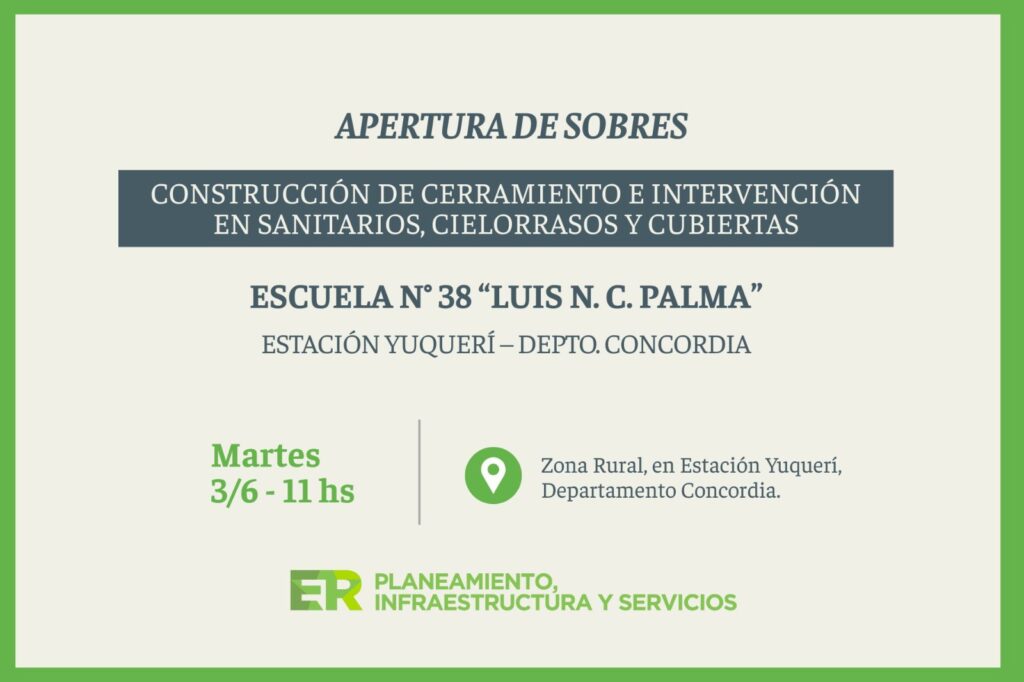 Obras e Infraestructura - ESCUELA N38